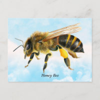 Honey Bee Watercolor Painting