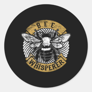 Honey Bee Whisperer Beekeeper Pollen Classic Round Sticker