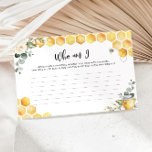 Honey bee Who am I bridal shower game Stationery<br><div class="desc">Floral bee Who am I bridal shower game.
Matching items available.</div>