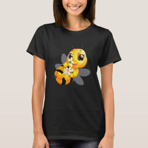 Honey Bee With Daisy Girls & Women's T-Shirt