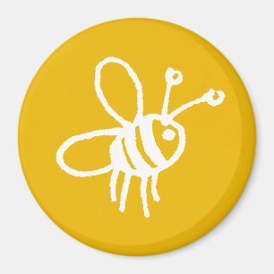 Honey bee yellow magnet