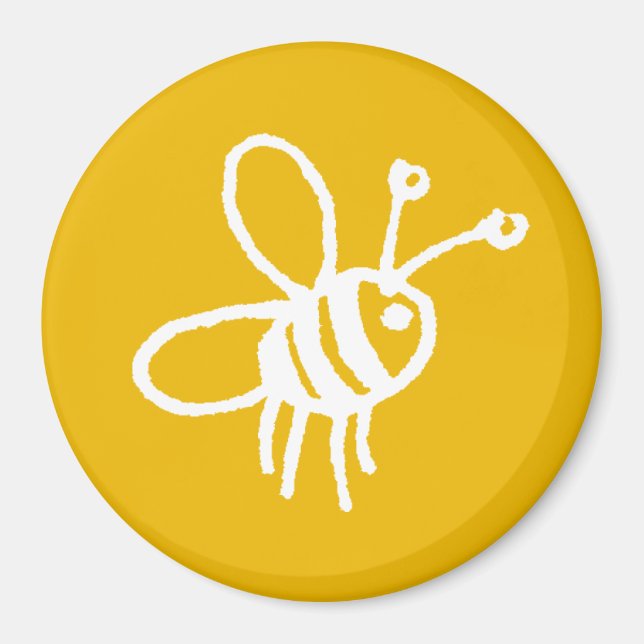 Honey bee yellow magnet (Front)