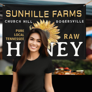 Honey Beekeeper Sunflower Farmers Market Banner