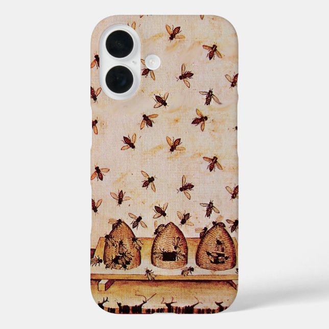 HONEY BEES AND BEE HIVES ,BEEKEEPER Case-Mate iPhone CASE (Back)