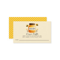 Honey & Bees Baby Shower Diaper Raffle Ticket 