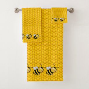 Honey Bees Bath Towel Set