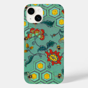HONEY BEES,BEEHIVES,SPRING FLOWERS BEEKEEPER Green Case-Mate iPhone 14 Case