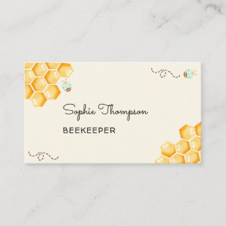 Honey bees beekeeper business card