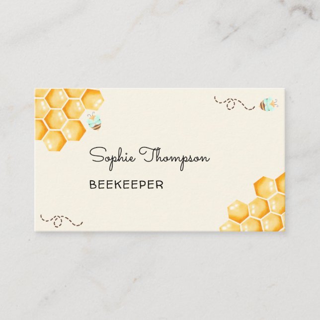 Honey bees beekeeper business card (Front)