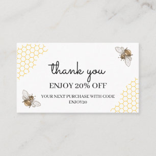 Honey bees beekeeper discount card