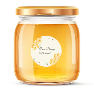 Honey bees beekeeper jar classic round sticker
