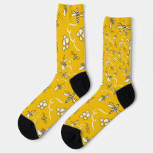 Honey Bees Crew Socks