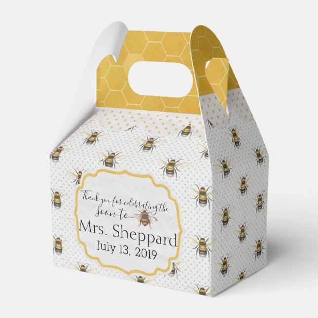 Honey Bees Favour Box (Front Side)