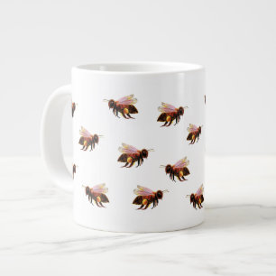 Honey Bees Flying Large Coffee Mug