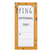 Honey Bees Gold Honeycomb Shopping List