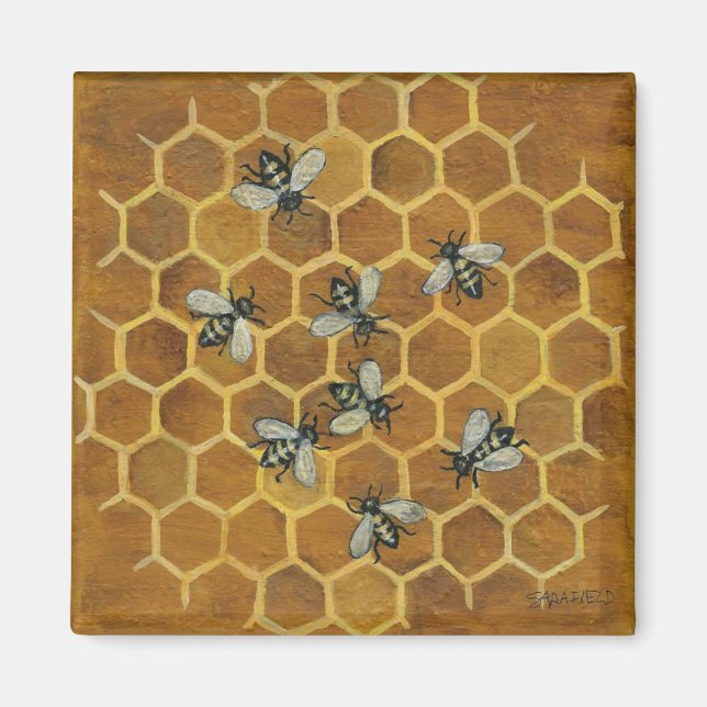 Honey Bees Magnet (Front)