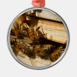 Honey Bees Metal Tree Decoration