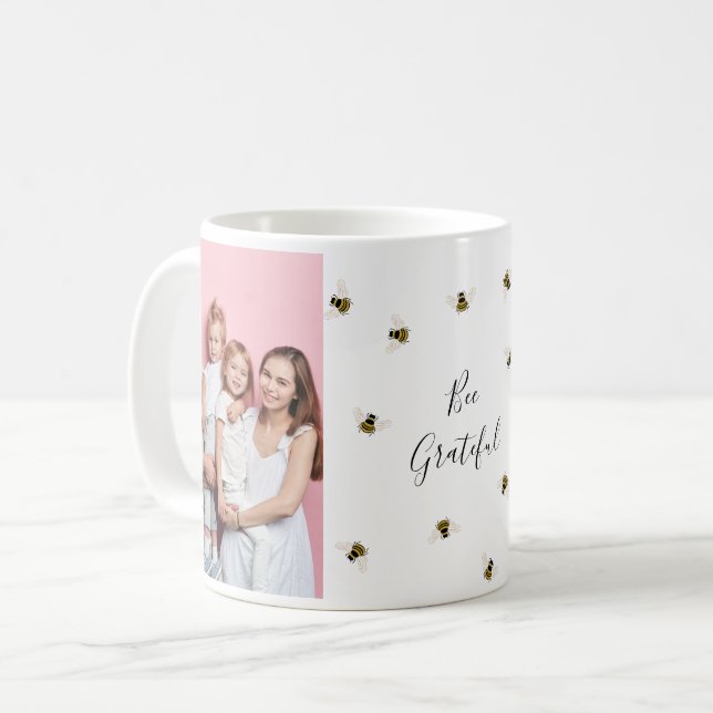 Honey Bees Photo Collage Coffee Mug (Front Left)