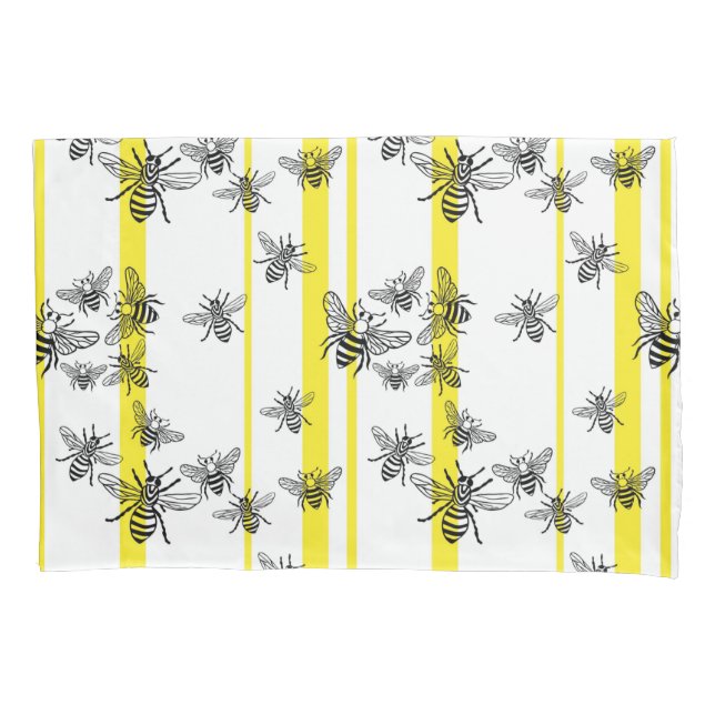 Honey Bees! Pillow Case (Front)