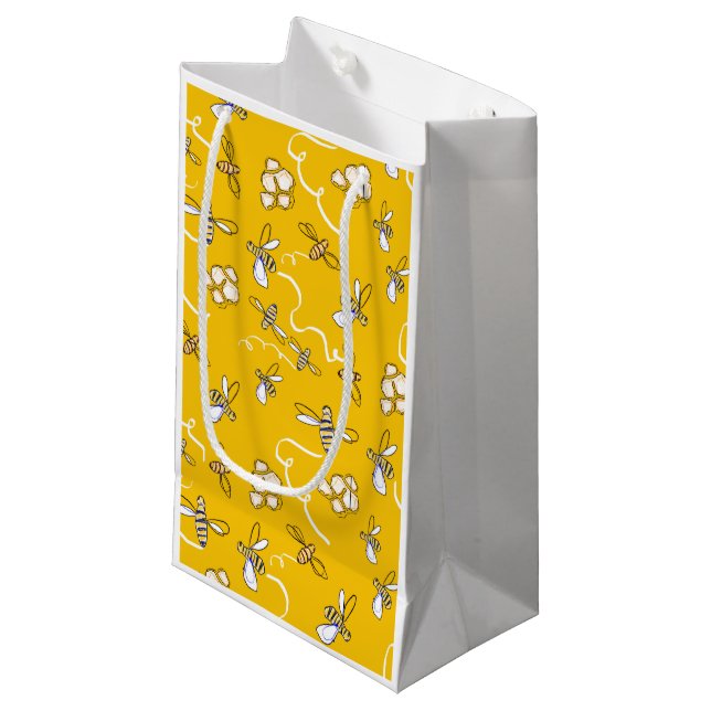 Honey Bees Small Gift Bag (Front Angled)