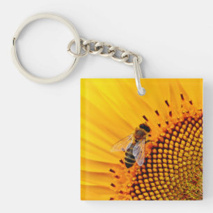 HONEY BEES (SUNFLOWER)    KEY RING
