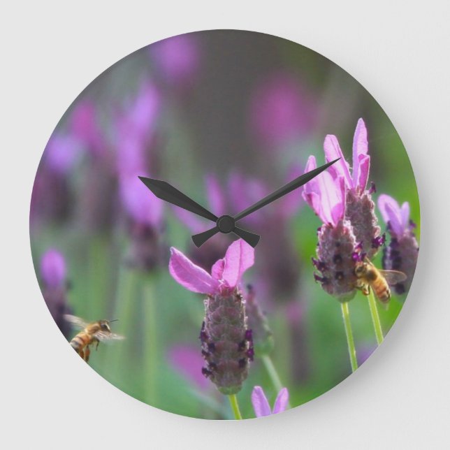 Honey Bees Wall Clock (Front)