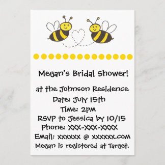 Honey Bees with Heart Invitation