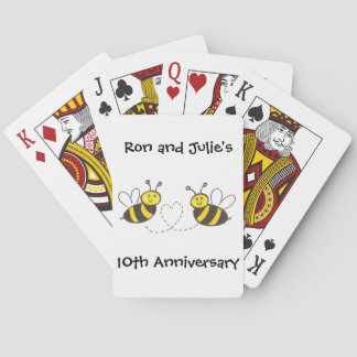 Honey Bees with Heart Playing Cards