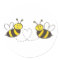 Honey Bees with Heart Round Sticker