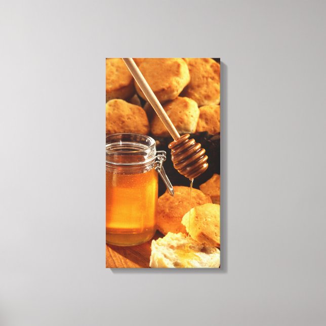 Honey & Biscuits Canvas Print (Front)