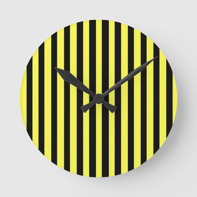 Honey Black Round Clock (Front)