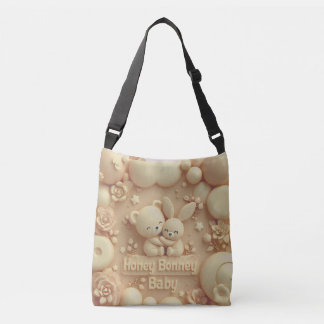 Honey Bonny Baby Cute Bear & Bunny Tote Bag