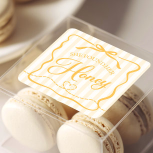 Honey Bridal Shower  Square Sticker