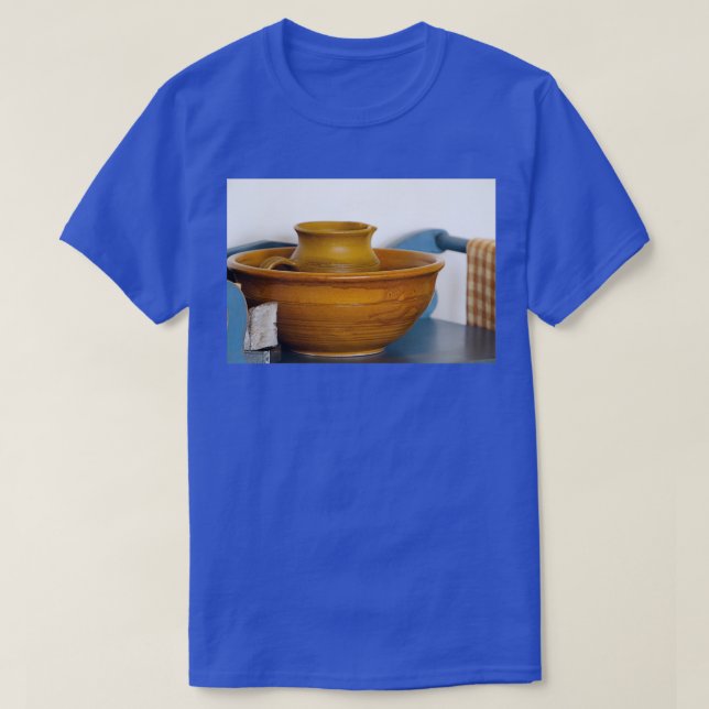 Honey Brown Pottery Basin and Pitcher Photograph B T-Shirt (Design Front)