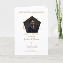 Honey‑Brown Text White Background Bifold Program