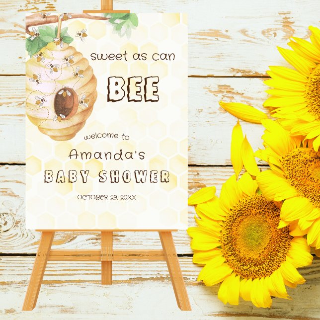 Honey Bumble Bee Baby Shower Welcome Sign (Creator Uploaded)