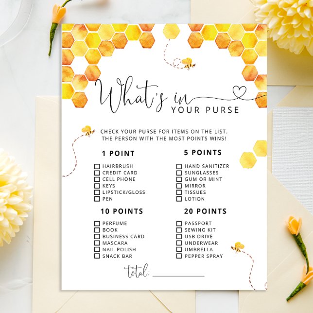 Honey Bumble Bee What's In Your Purse Game (Creator Uploaded)