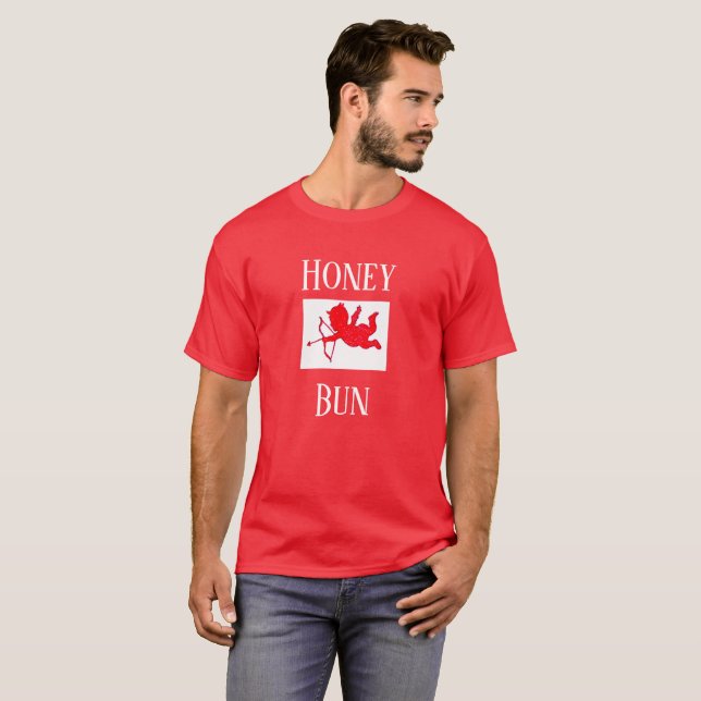 Honey Bun Valentine's Day Men's Holiday Gift T-Shirt (Front Full)