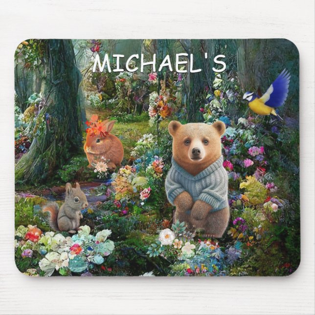 Honey Bunny and Boo Bear  Mouse Mat (Front)