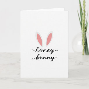 Honey Bunny Ears Greeting Card