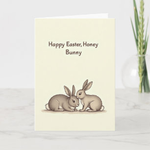 Honey Bunny Easter Card