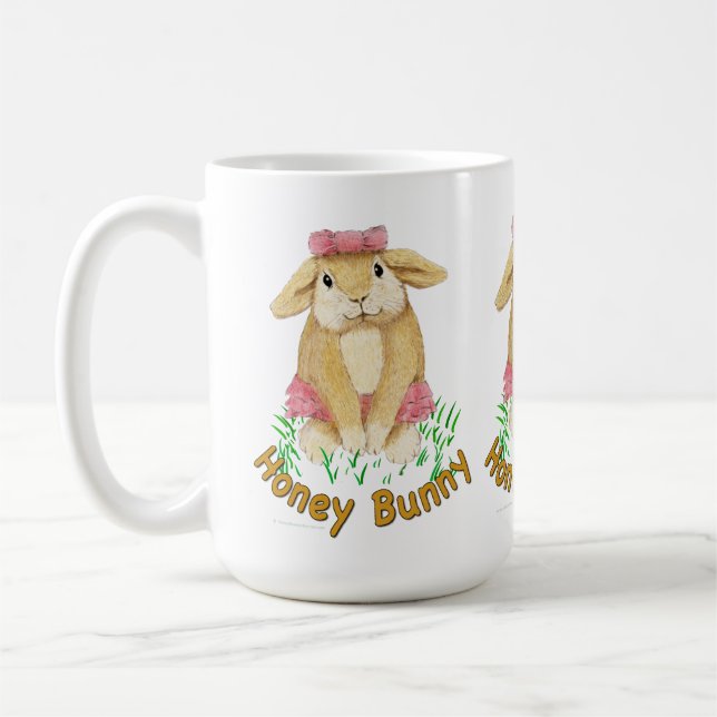Honey Bunny's Loving Smile Coffee Mug (Left)