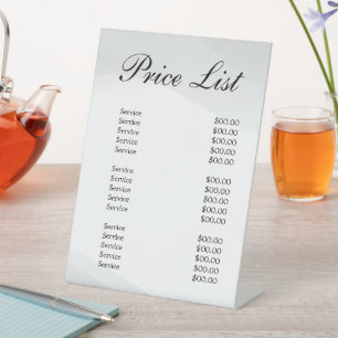 Honey Business Price List Pedestal Sign