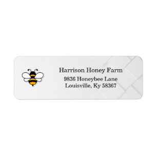 Honey Business Return Address Label