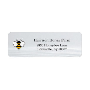 Honey Business Return Address Label