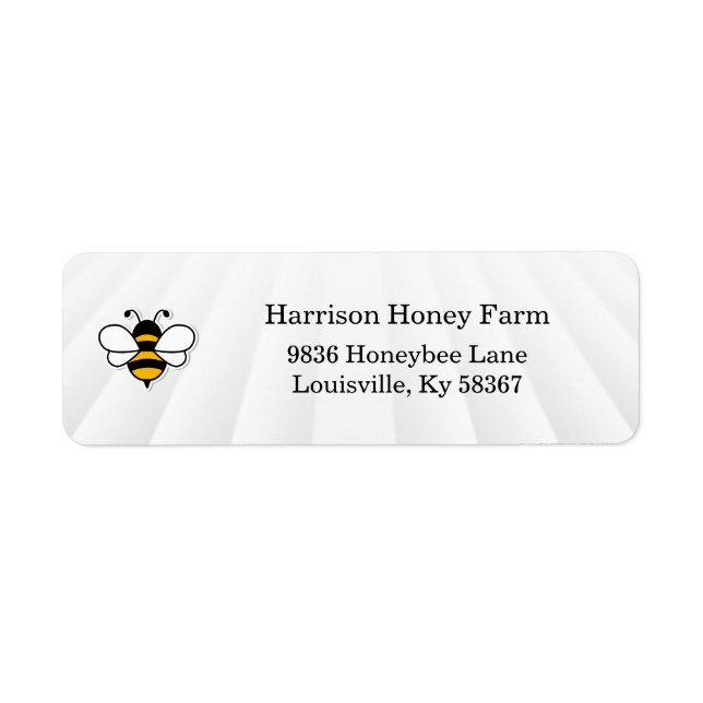 Honey Business Return Address Label (Front)
