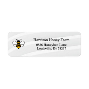 Honey Business Return Address Label