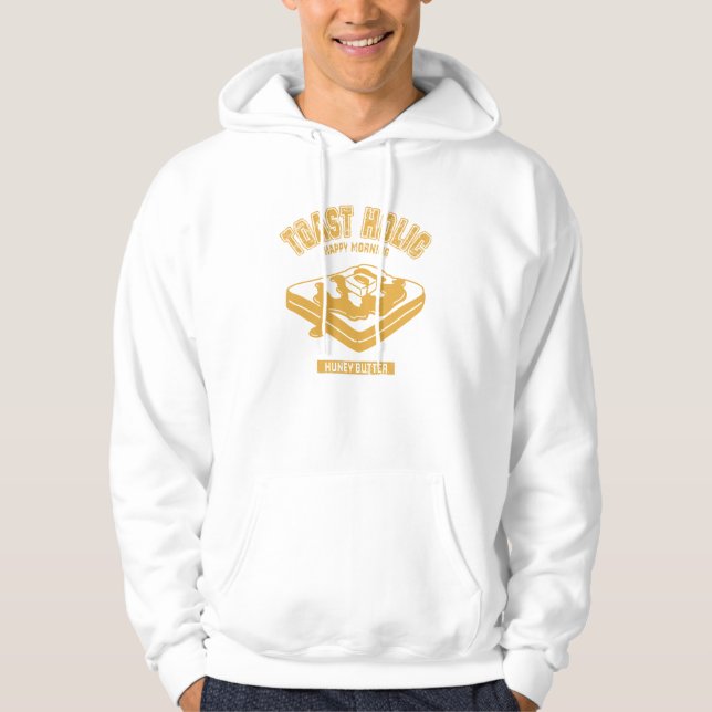 Honey Butter (Arrangement Toast College Style Illu Hoodie (Front)