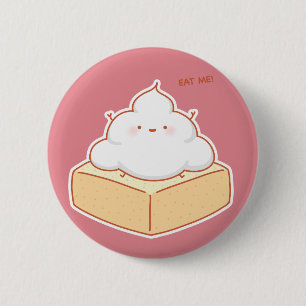 Honey butter bread 6 cm round badge