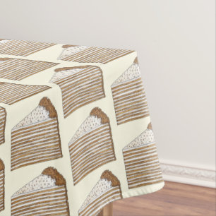 Honey Cake Russian Ukrainian Dessert Bake Sale Tablecloth